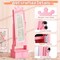Pink Kids Jewelry Cabinet Crown-Shaped 2-in-1 Lighted Mirror with Storage